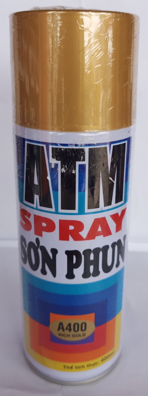 Sơn Phun ATM 400ML Nhũ Vàng A400