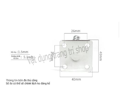 Bộ 5  Móc Bi Treo Tường (7 bi dài 27cm)