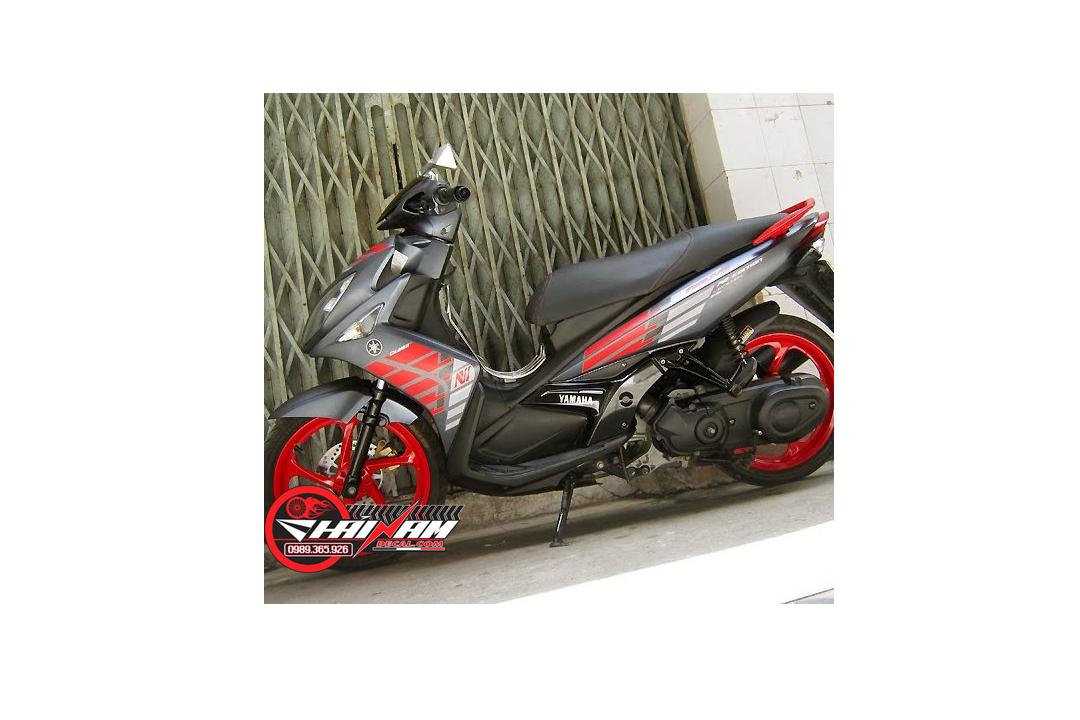 Tem Trùm Nouvo LX Bạc Đỏ Trắng