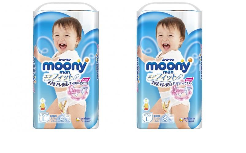 Bỉm quần Moony L44 (bé trai 9-14kg)
