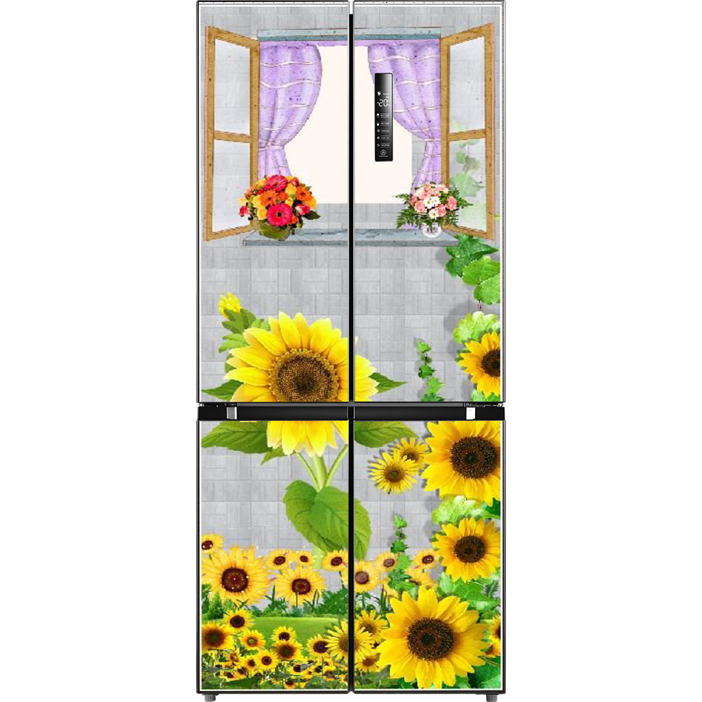 [HCM]Decal dán trang trí tủ lạnh - Khung cửa sổ - Chất liệu cao cấp