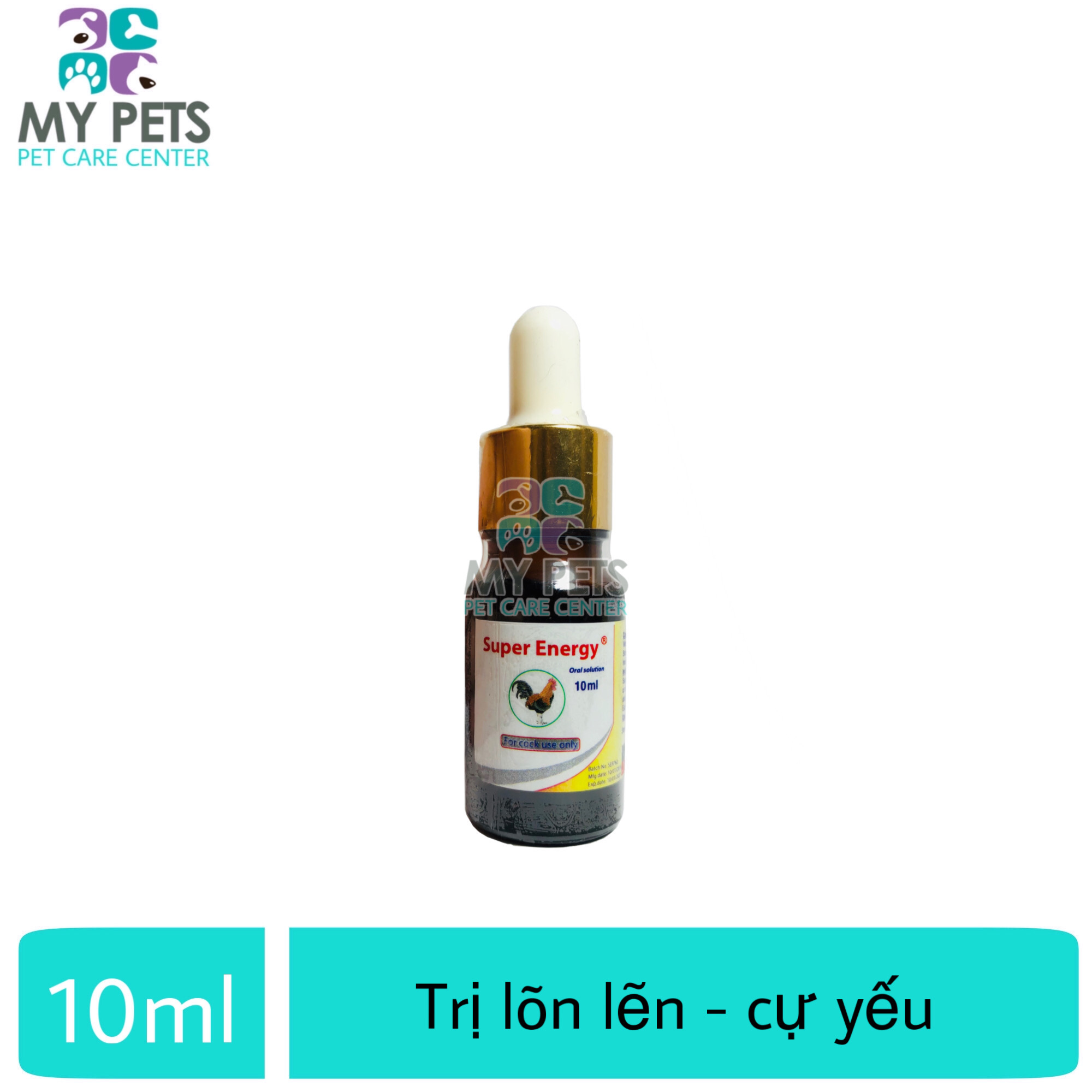 SUPER ENERGY thuốc nuôi cho gà đá Đặc biệt tri lõn lẽn lọ 10ml tăng hấp thu chất dinh dưỡng giúp gà con phát triển nhanh vượt trội