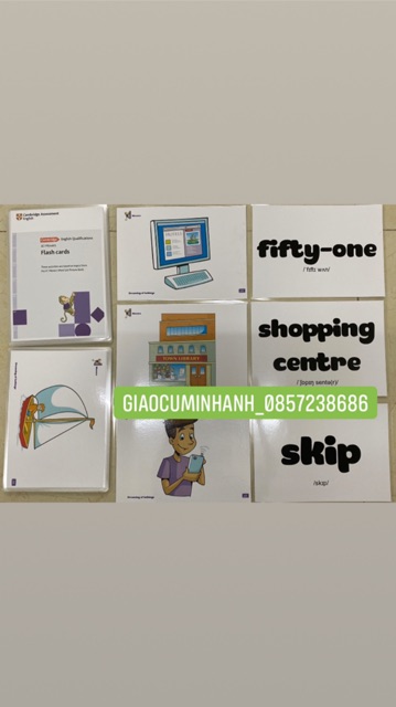 Flashcard luyện thi CAMBRIDGE MOVERS - 158 thẻ