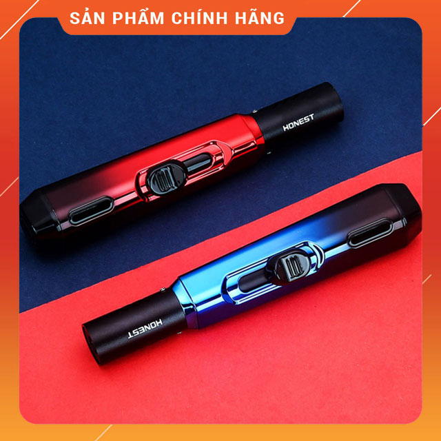 Vỏ hộp quẹt bật lửa gas honest bcz-783 khò 1 tia mạnh mẽ nhìn rõ lượng gas