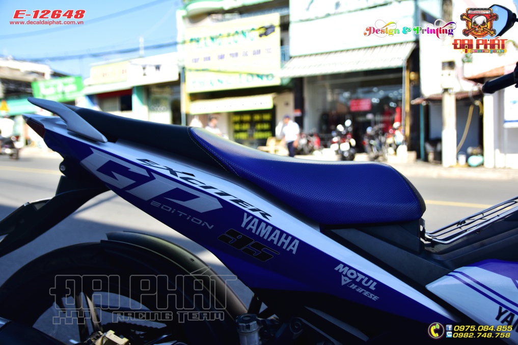 Tem Xe Exciter 150 GP Xanh Bạc