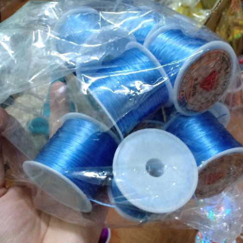 Cước tơ dẹt xỏ vòng chuỗi hạt đá phong thuỷ (70m)