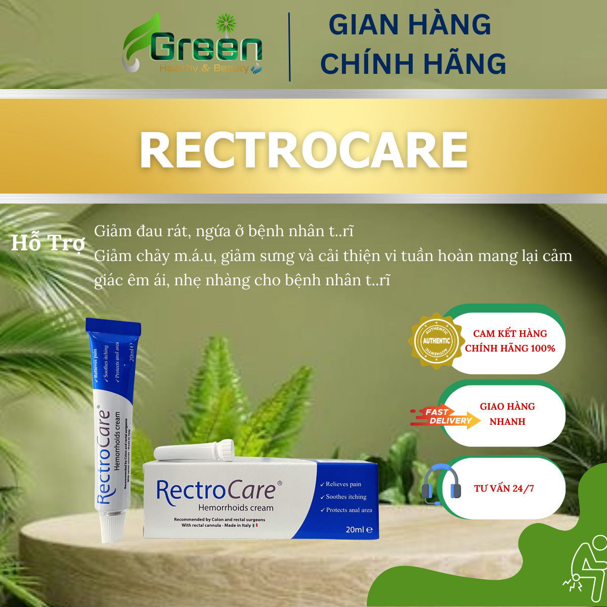 Rectrocare - kem bôi điều trị trĩ