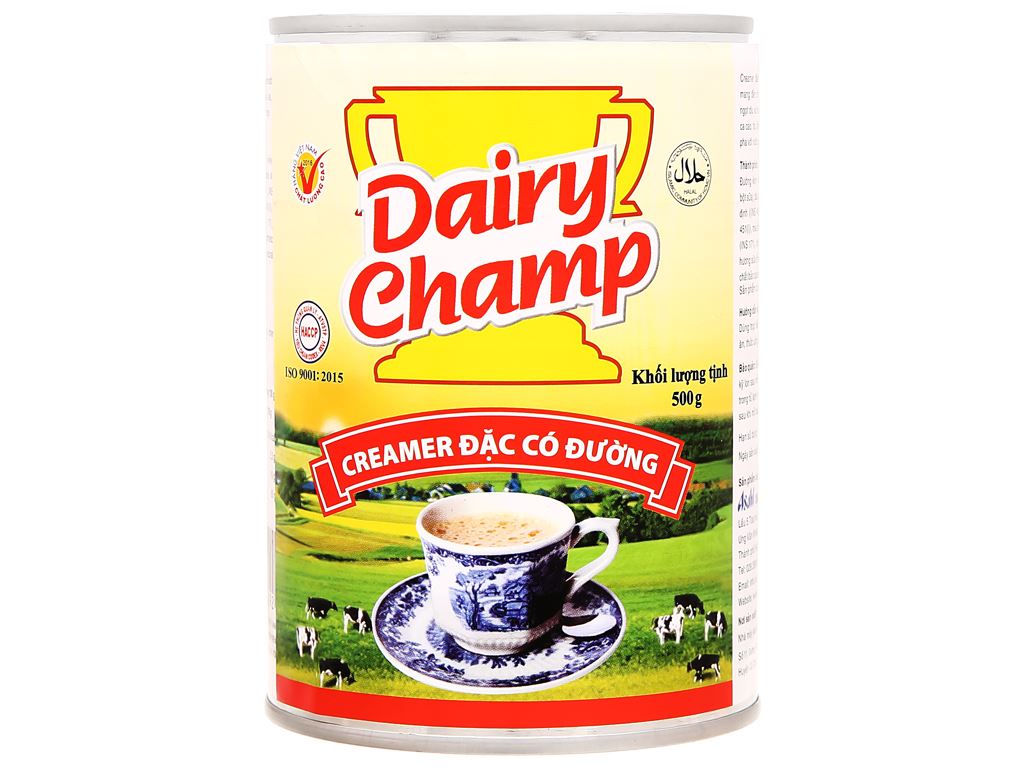 Sữa đặc có đường Dairy Champ lon 500gr