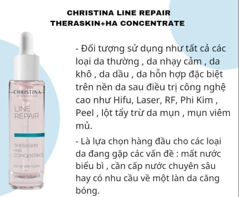 Serum Cấp Nước Trẻ Hoá Phục Hồi Da Christina Line Repair + Ha Concentrate |  Lazada.vn