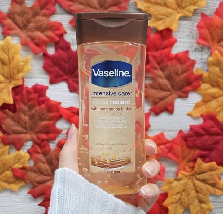Dưỡng thể dạng dầu vaseline cocoa radiant body oil 200ml