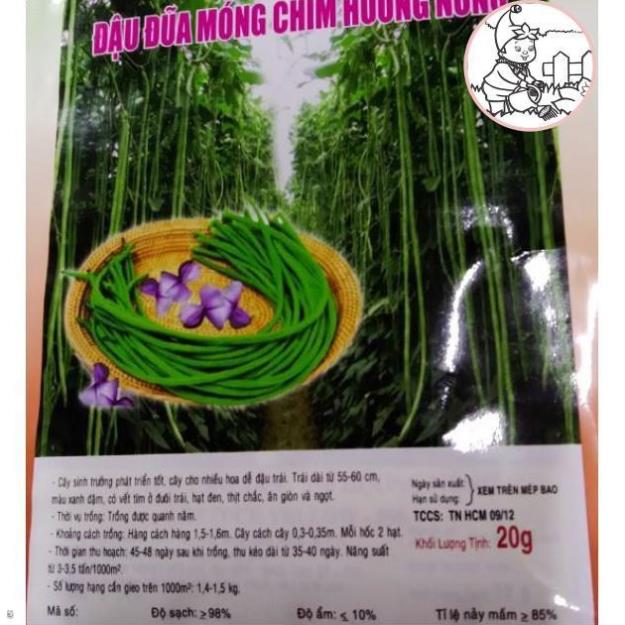 HẠT ĐẬU ĐŨA HẠT ĐEN, ĐẬU ĐŨA MÓNG CHIM - GÓI 20 GRAM