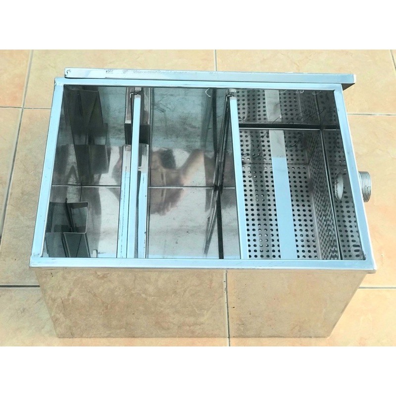 Bể tách mỡ (bẫy mỡ), thùng tách mỡ inox 304