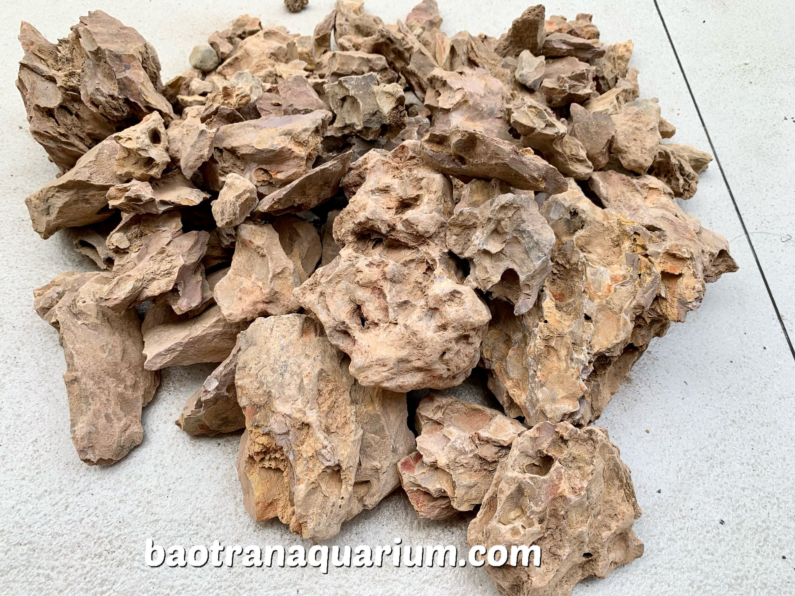 1KG Đá Tiger Setup Hồ Cá Thuỷ Sinh - Đá Tiger Vàng Trang Trí Bể Cá