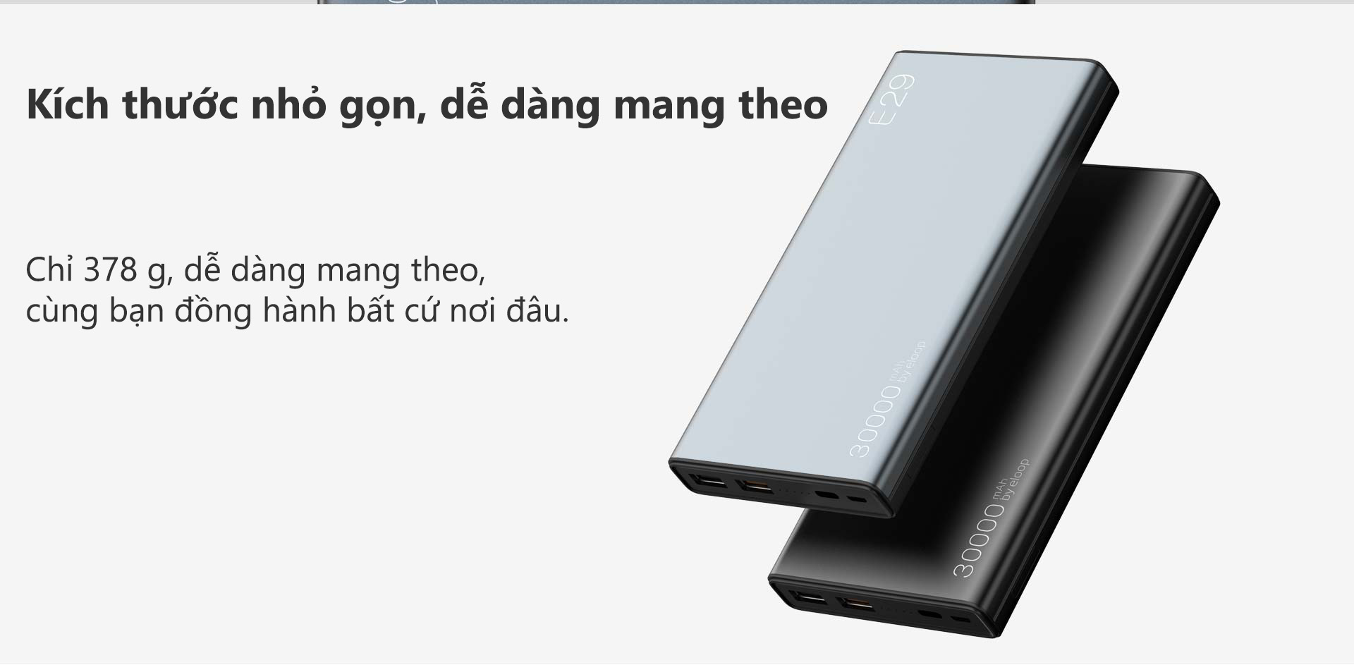 Pin Sạc Dự Phòng Eloop E29 30.000mAh - Hãng Phân Phối Chính Thức