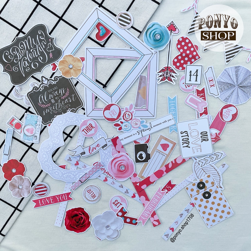 Die cut - hình cắt trang trí Scrapbook (Nhiều mẫu)