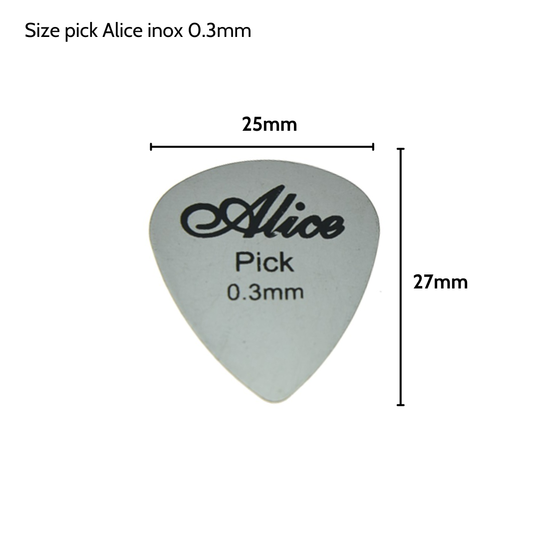 2 Picks Alice Inox size 0.30mm