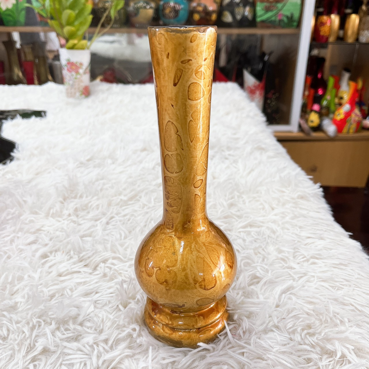 Bình hoa sơn mài - Mã B88 size 26x10 cm - ✨ Tô điểm không gian – Tôn vinh nghệ thuật Việt