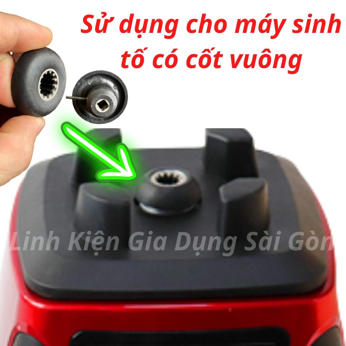 Cối máy xay sinh tố công nghiệp 2 lít kèm nắp SILVER CREST, ly nhựa PC 2L, dao xay 8 lưỡi inox 304, nhông kim loại, đủ bộ gắn sài