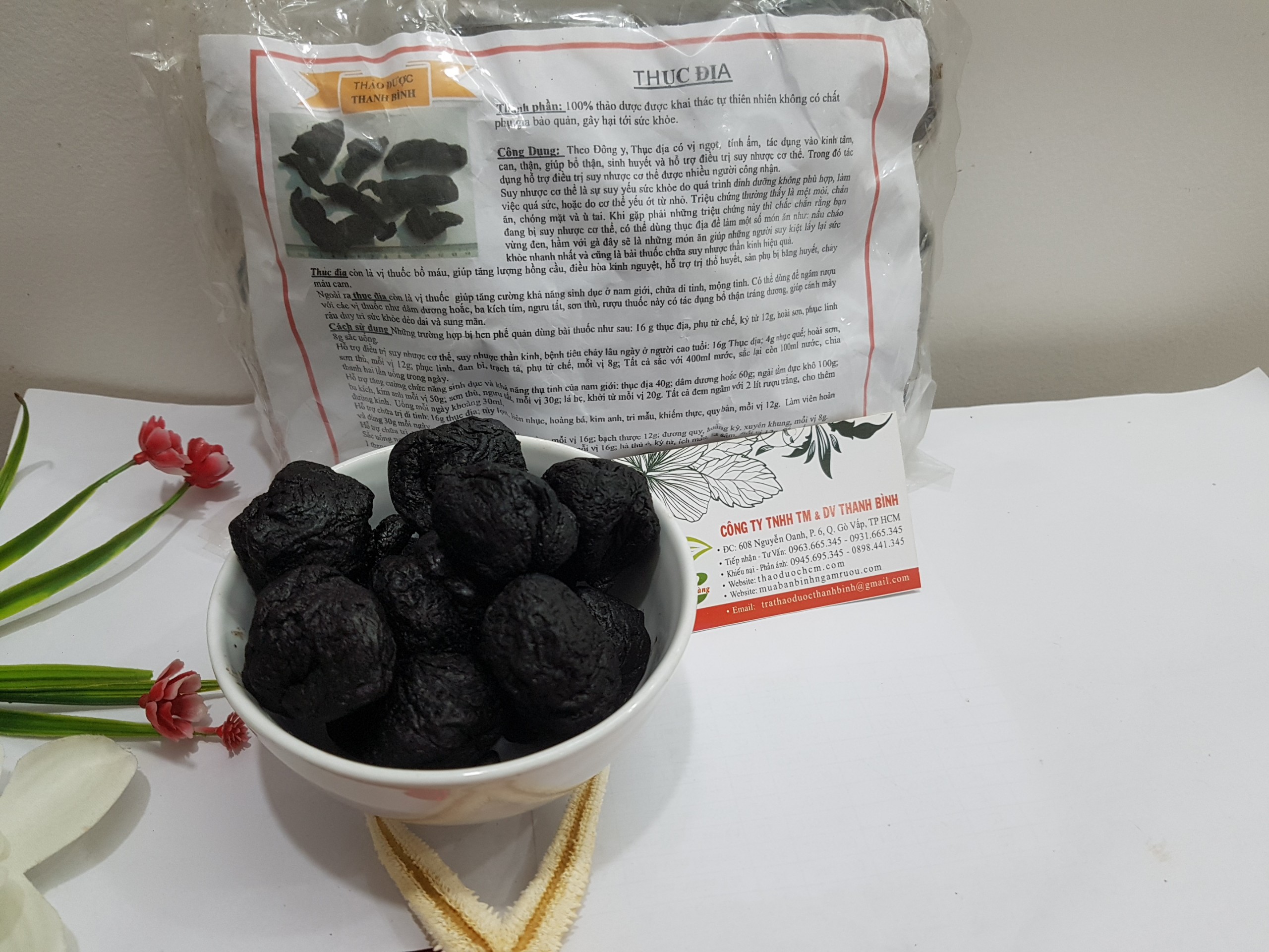 Thục Địa Đã Sơ Chế 1KG - Đông Y Thanh Bình