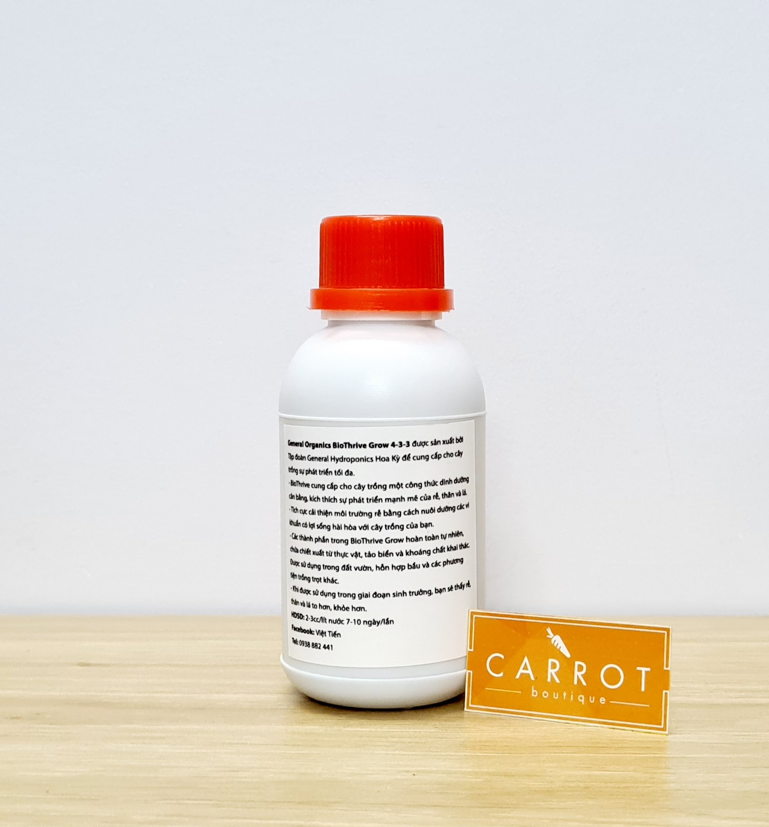 [HCM]Phân bón hữu cơ Biothrive Grow 4-3-3 chai chiết 100ml hàng Mỹ