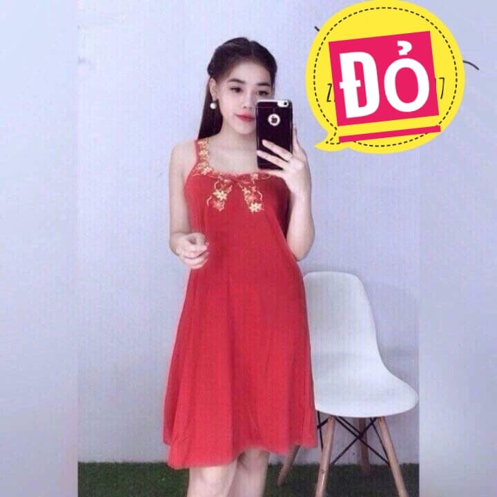 Đầm - đầm ngủ thun lạnh kiểu bản to