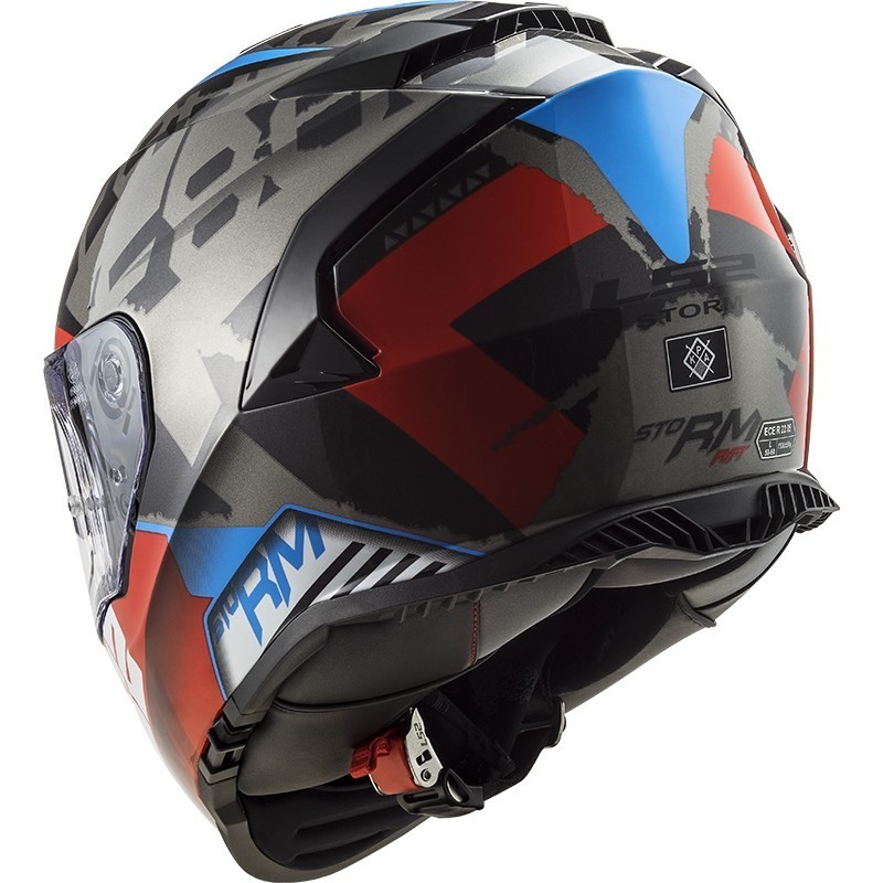 Mũ bảo hiểm LS2 FF800 Storm - Sprinter Black Red Titanium