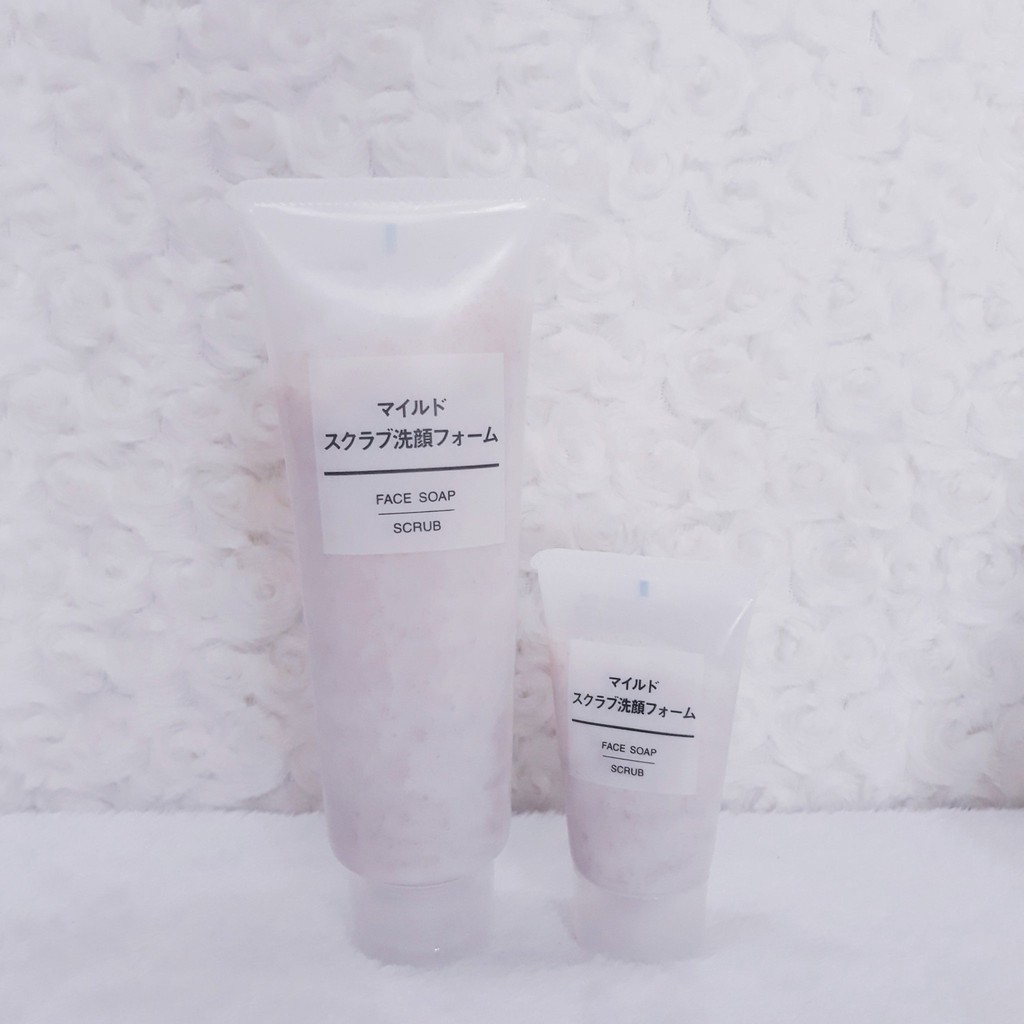 Sữa Rửa Mặt Tẩy Tế Bào Chết Muji Face Soap Scrub