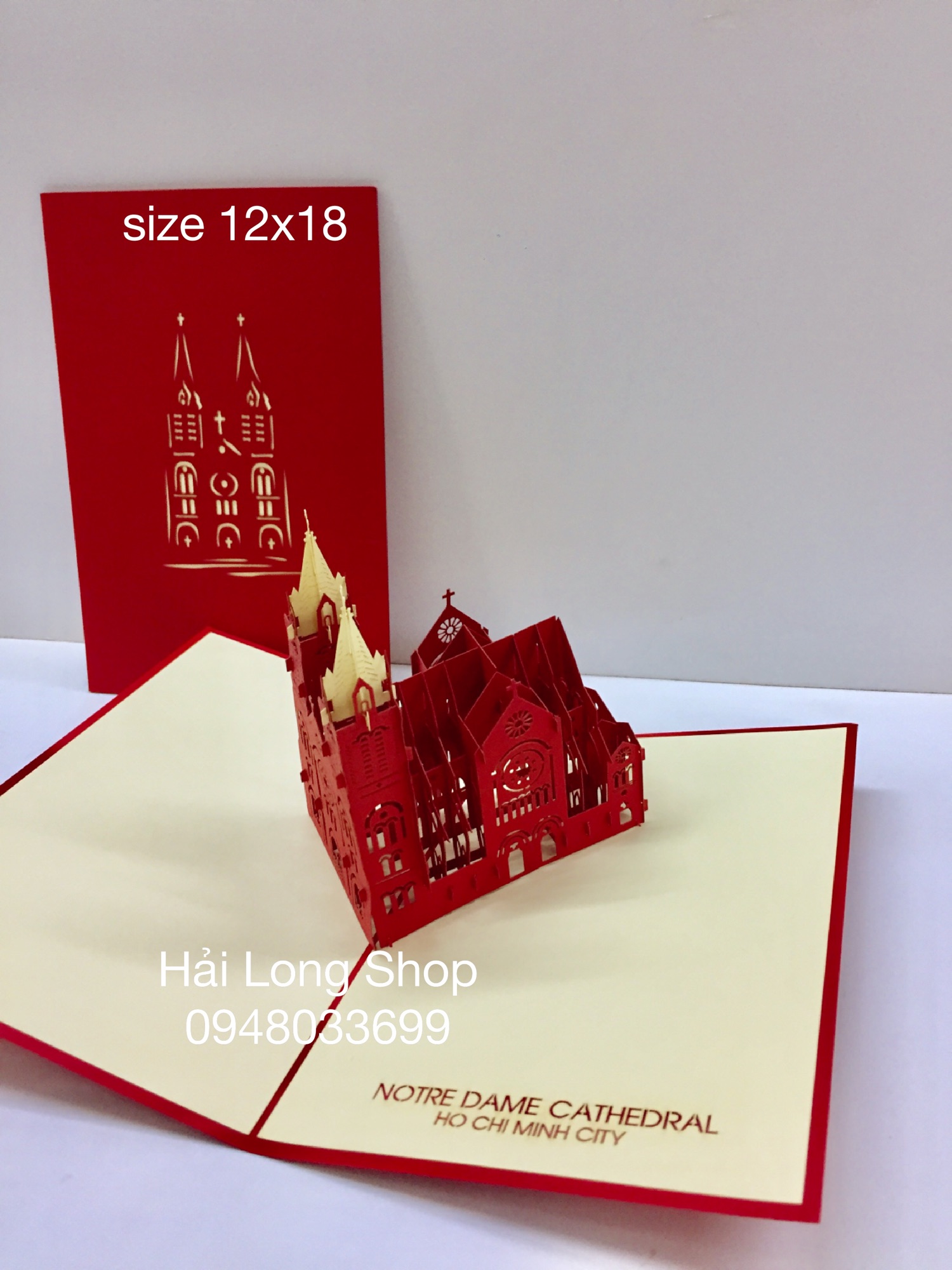 Nhà Thờ Đức Bà ( HCM ) - Church - VN - Thiệp 3D