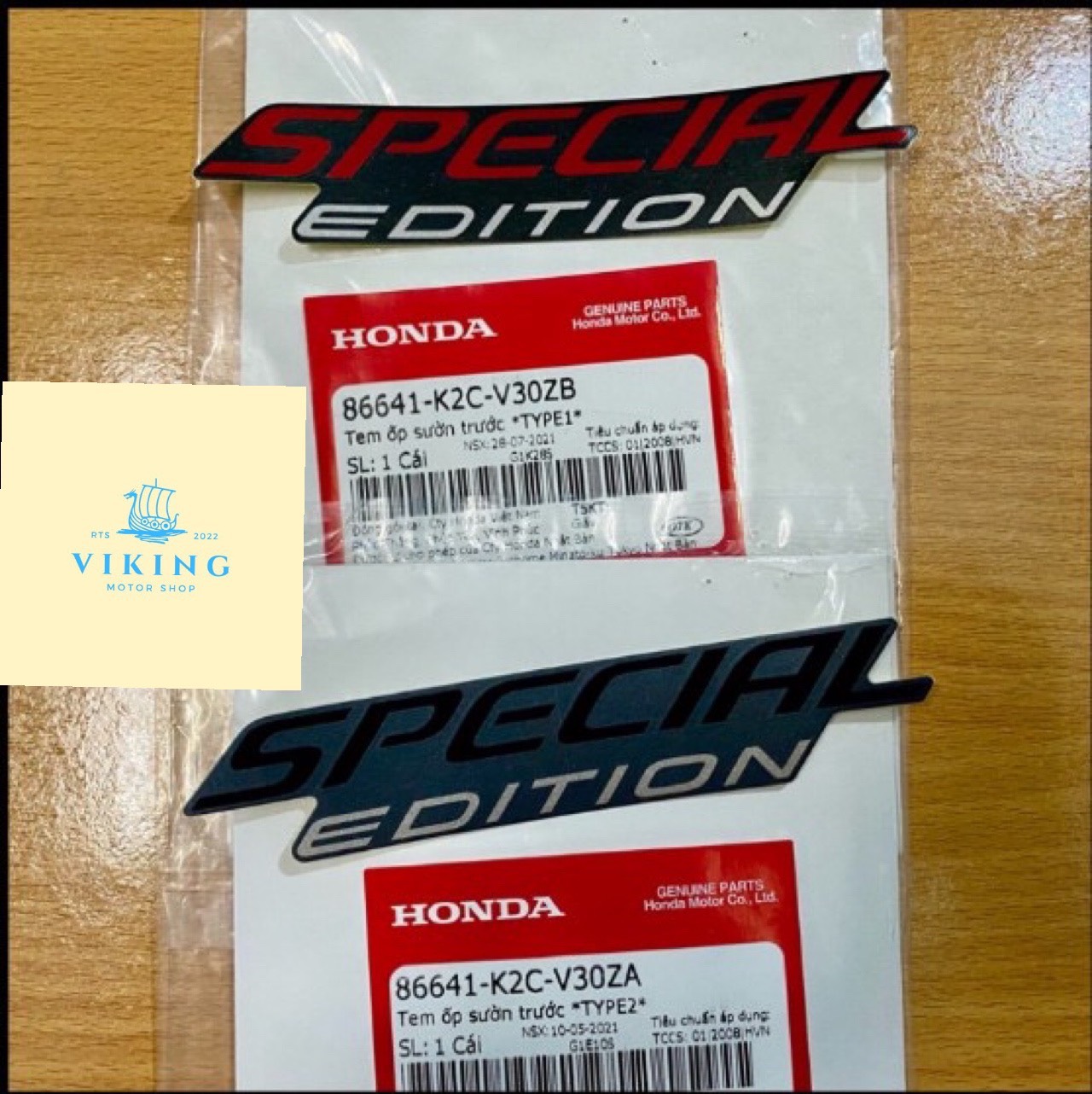 Tem special edition VISION 110 (2021+) -  Giá 1 cái
