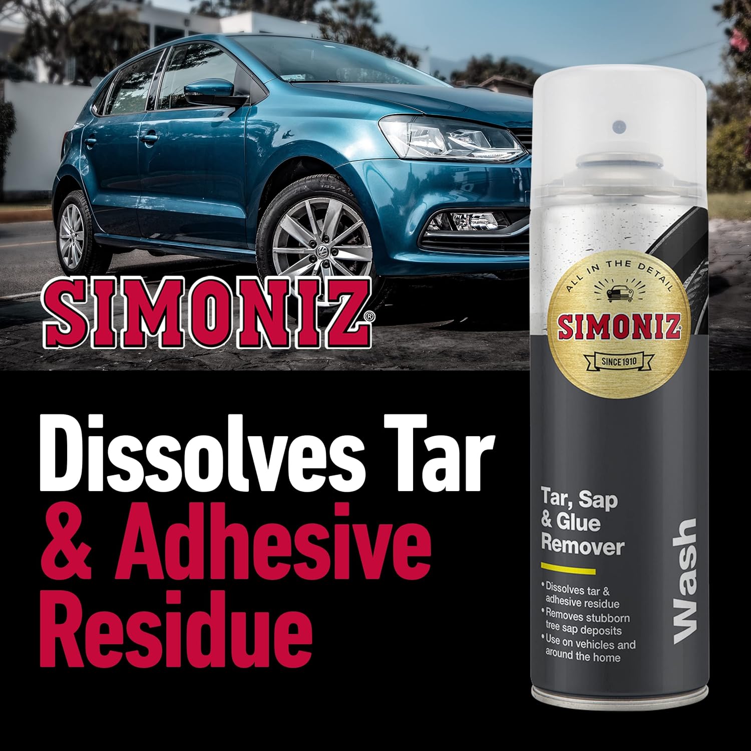 Dung DịchTẩy Nhựa Đường, Nhựa Cây & Dầu Hắc Cho Ô Tô SIMONIZ - Nhập Khẩu Anh Quốc