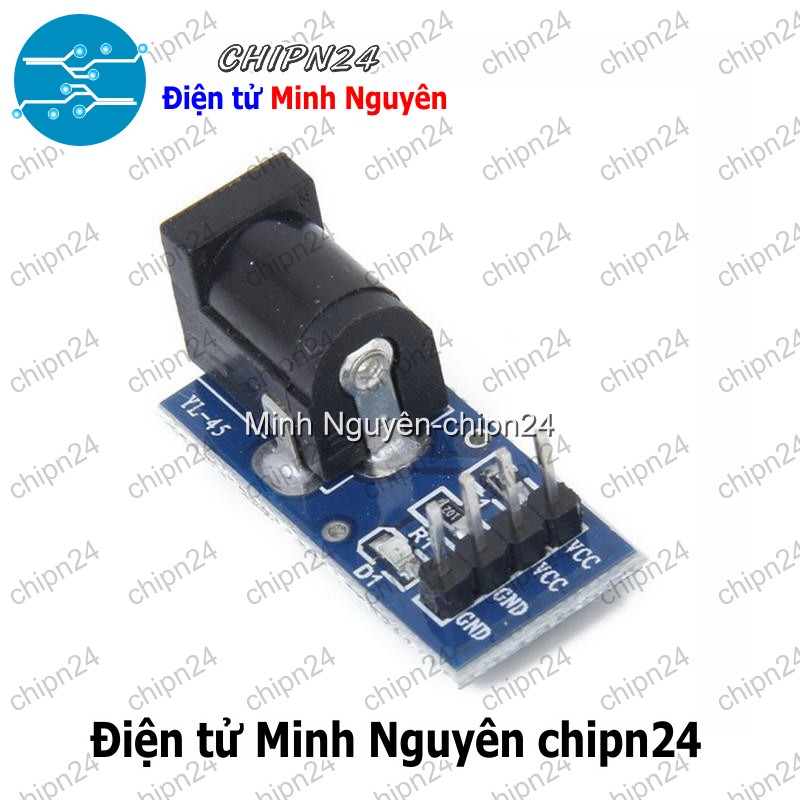 [1 cái] (KG1) Đế chuyển Adapter Jack DC to DIP (PCB chuyển, Mạch chuyển)