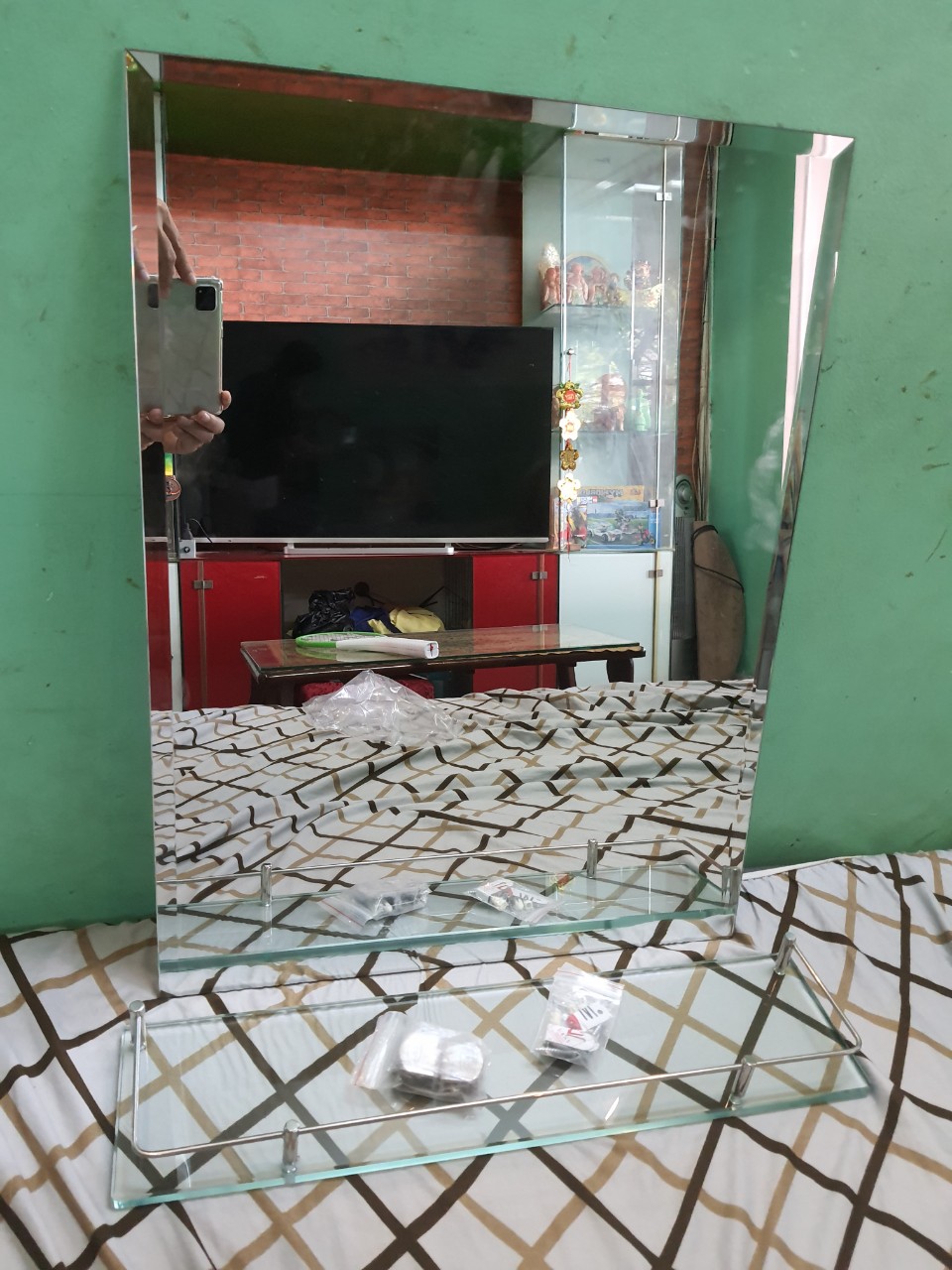 COMBO GƯƠNG SOI - KỆ KÍNH