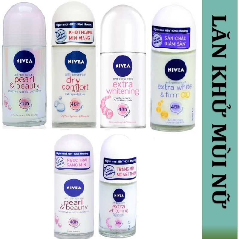 Lăn khử mùi NIVEA nữ 25ml (5 mùi)