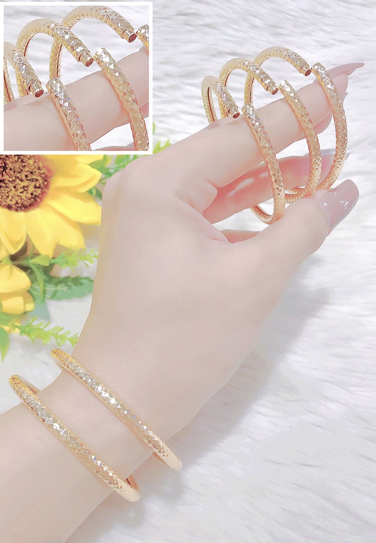 [HCM]Vòng Tay Mạ Vàng Nữ UHA Khuyến Mãi 02