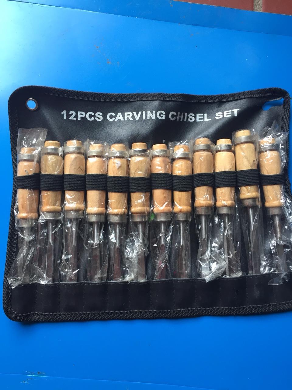 BỘ MŨI ĐỤC GỖ CHẠM TRỔ MỸ NGHỆ 12 CHI TIẾT