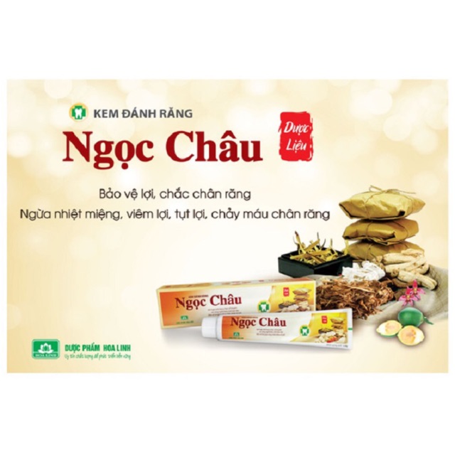 Kem Đánh Răng Dược Liệu Ngọc Châu Tuýp 100g