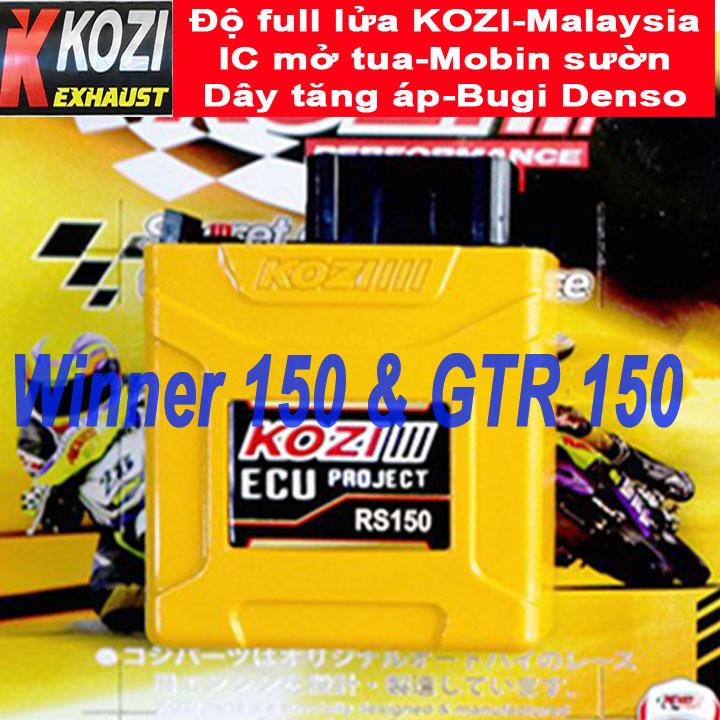 Độ full bộ tứ cho dàn lửa xe Winner 150 & GTR 150 - KOZI Malaysia