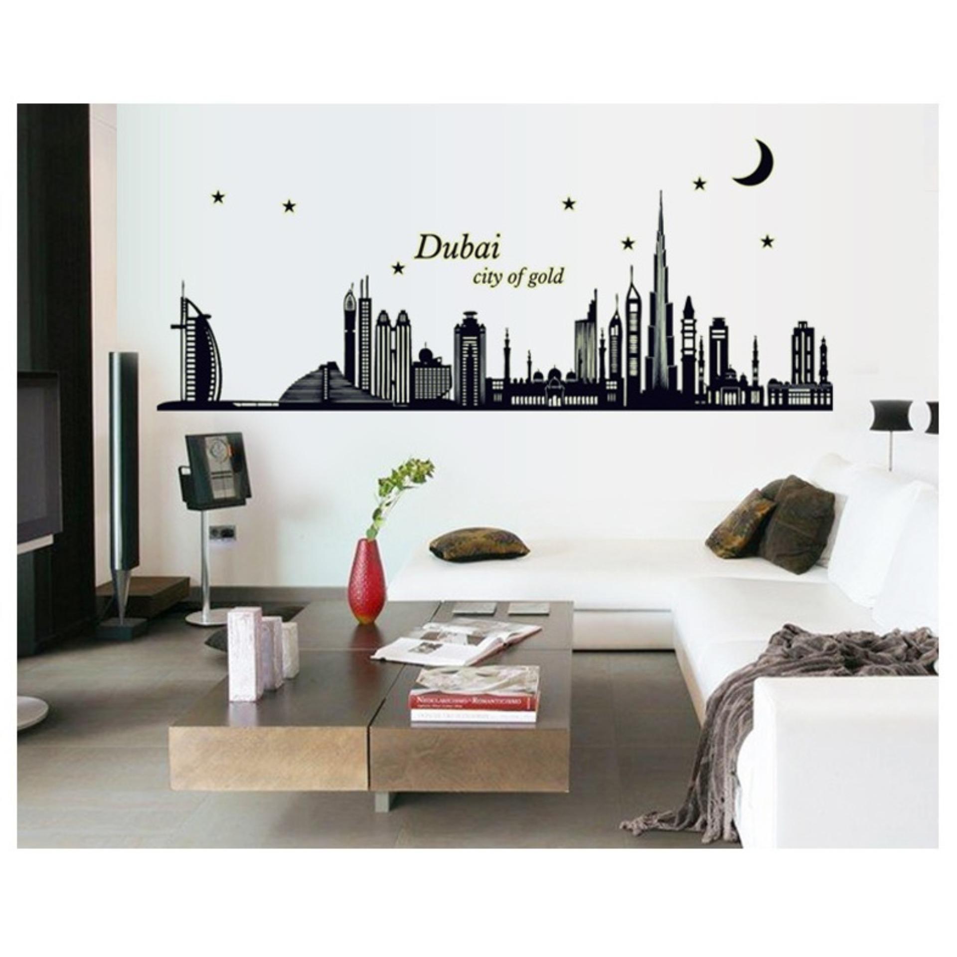 [HCM]Decal dán tường Dạ quang Dubai dạ quang siêu nét DDQ001 (55 x 165 cm)