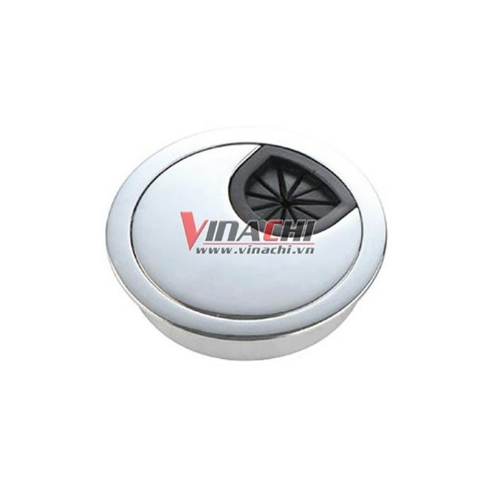 Nắp luồn dây điện tròn ghi - 70-58mm