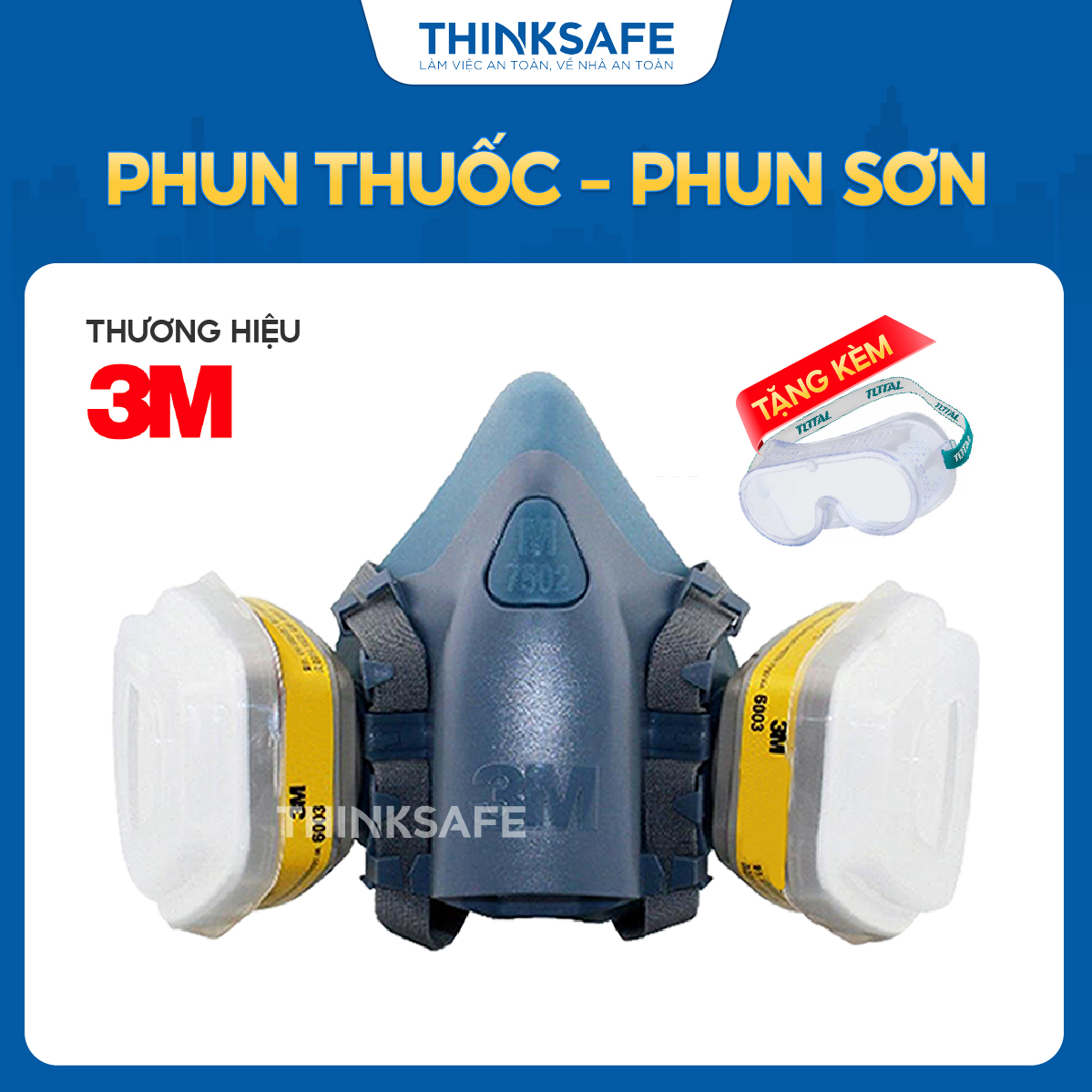 3M 7502 respirator 7 PCs (3m 6003 drip switch) inorganic chemical vapor filtration membrane for chemical spraying, ore mining-johnsafe