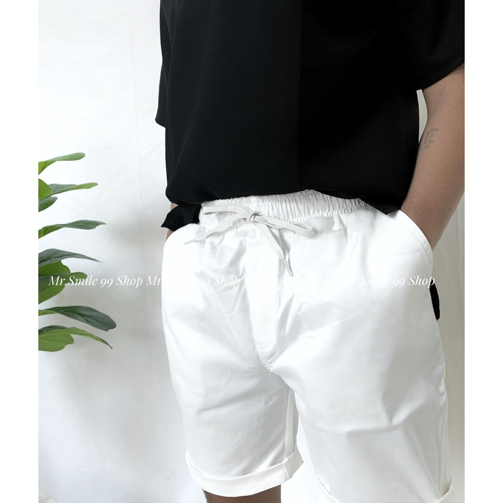 QUẦN SHORT KAKI TRẮNG FORM ĐẸP CHẤT VẢI DÀY