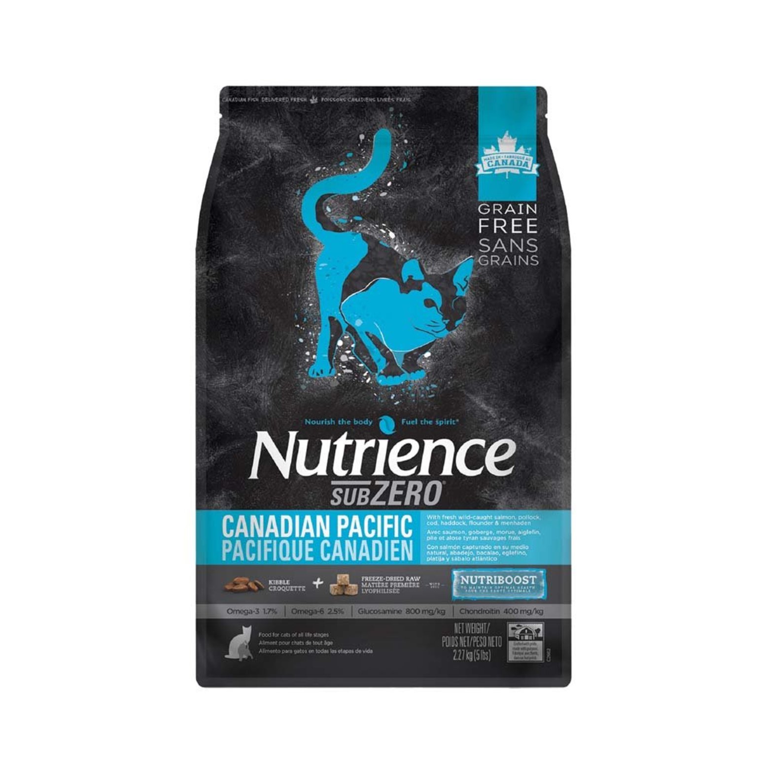 Hạt khô cao cấp cho mèo NUTRIENCE Subzero Canadian Pacific Cat vị Cá Biển