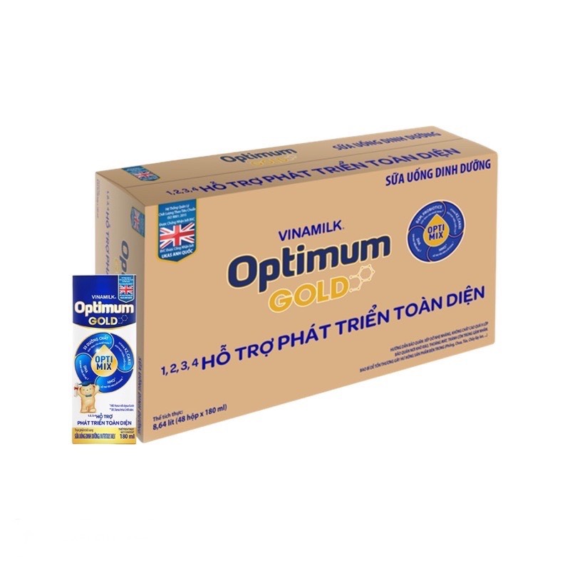 LỐC 4 HỘP SỮA BỘT PHA SẴN OPTIMUM GOLD 180ML