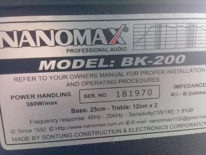 Loa nằm Nanomax BK-200