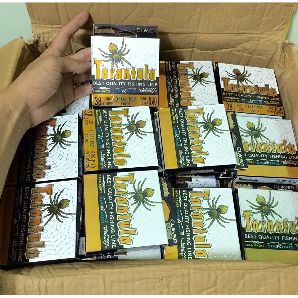 Dây cước câu cá Tarantula, cước con nhện 100m T1999  (cam kết đổi trả trong 2 tuần đầu)