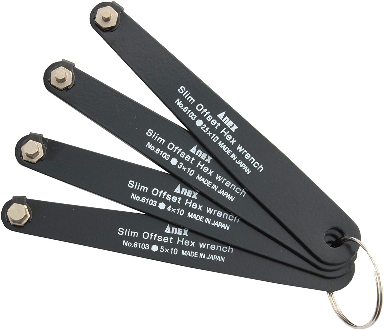 Bộ vặn vít lục giác No.6103-F Anex- bộ vặn vít đa năng- bộ vặn vít mini- bộ vặn vít Nhật Bản- bộ vặn vít đa năng nhiều chi tiết