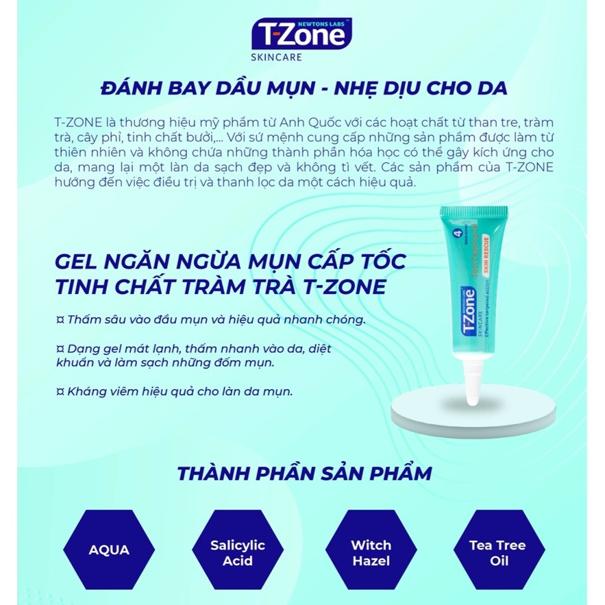 Gel Chấm Mụn T-Zone 8ml