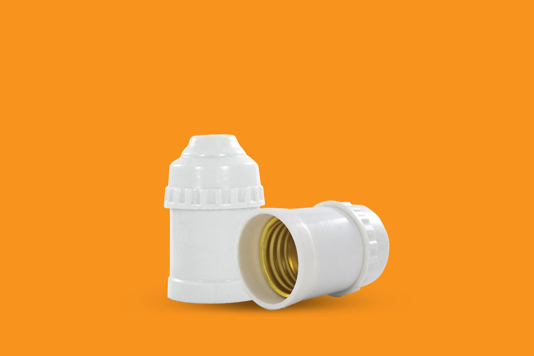 Bộ 2 đui xoáy treo thẳng E27 Ekit chống vỡ