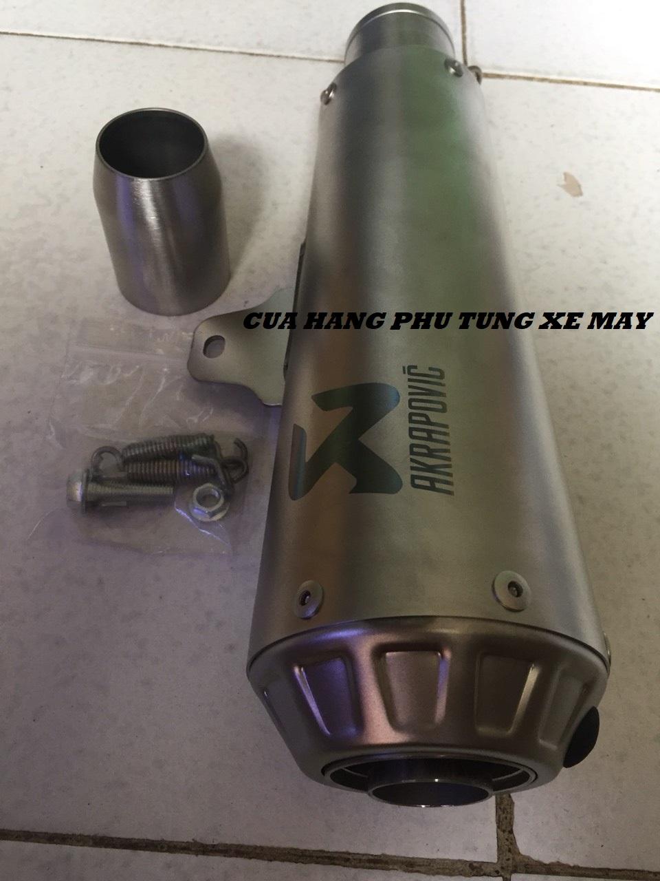 Lon pô Akrapovic R3 - Hàng nhập xịn