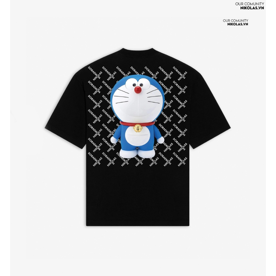 Áo thun Unisex Nikolas 100% Cotton DORAEMON TSHIRT